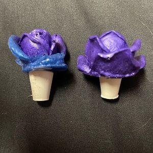Pack of 2 Rose Olive Oil Bottle Stopper